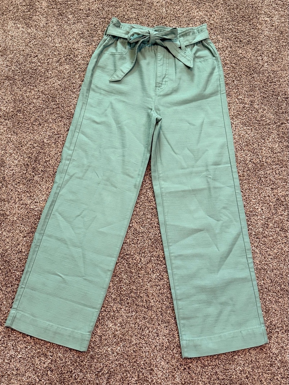 NWT - J. Crew straight leg paper-bag pants in Mint Green